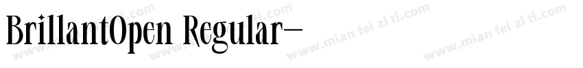 BrillantOpen Regular字体转换